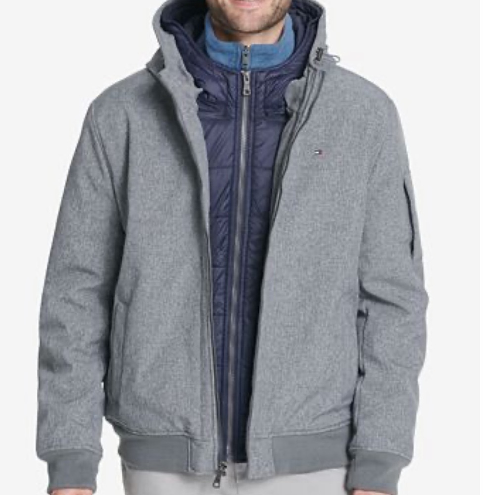 Tommy Hilfiger Brand new Gray zip up coat